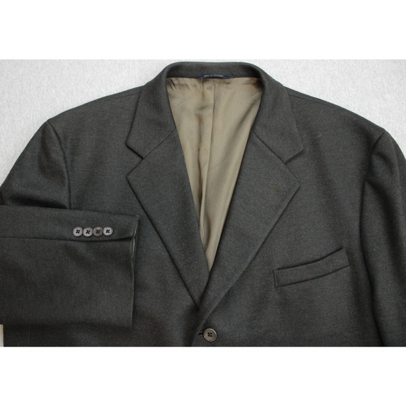 Brooks Brothers Blazer Mens 48R Gray 100% Wool 3 Buttons Unstructured - Picture 1 of 10